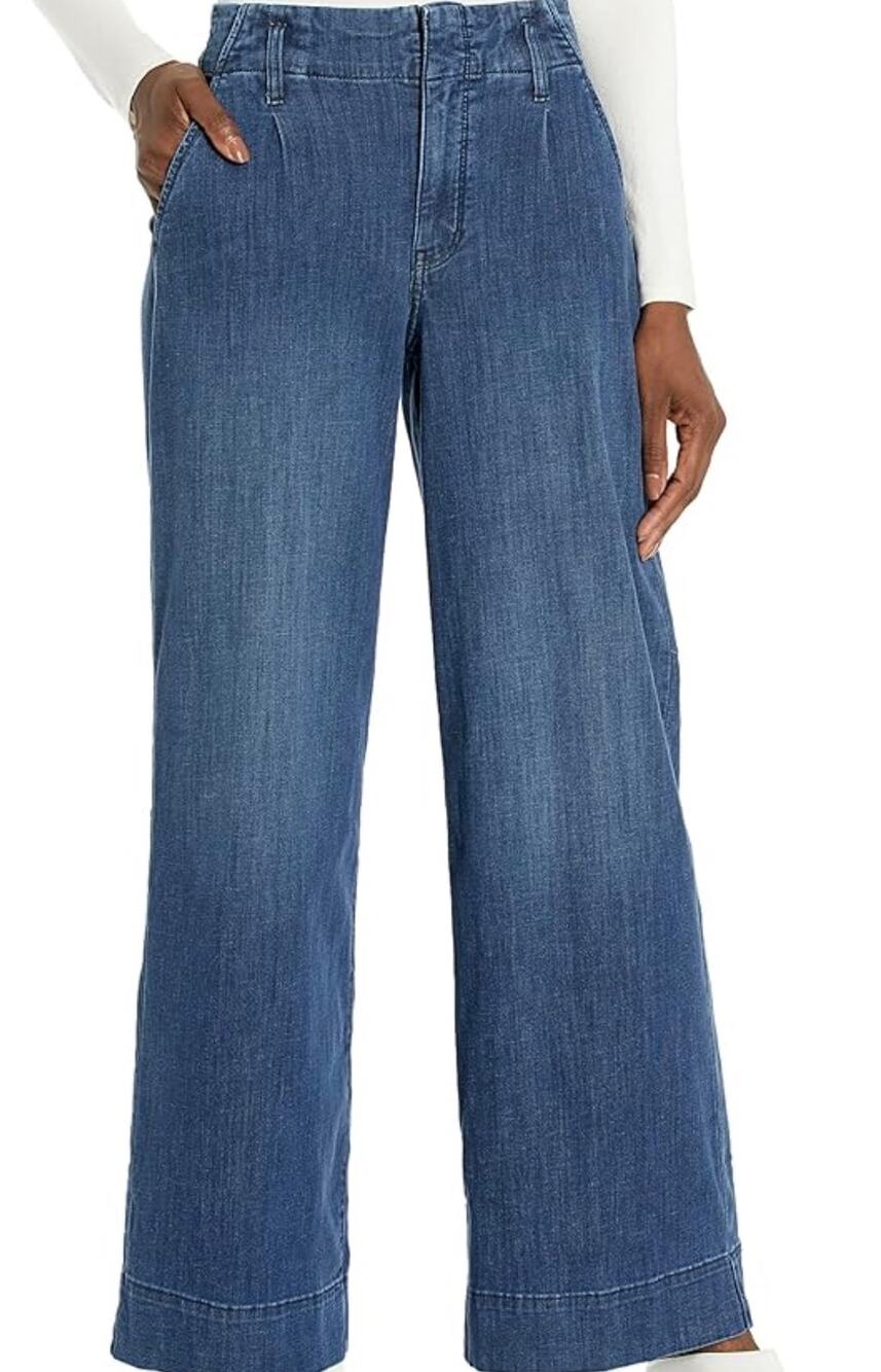 NYDJ Mona Wide Leg Dark Wash High Rise Lift Tuck Trouser  NWT Plus 22W